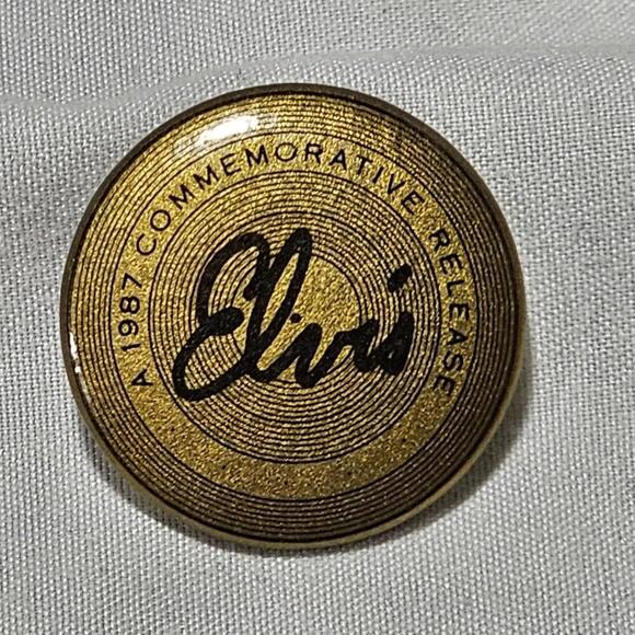 Other - Vintage Elvis Presley 1987 Commemorative Release Album Lapel Or Hat Pin